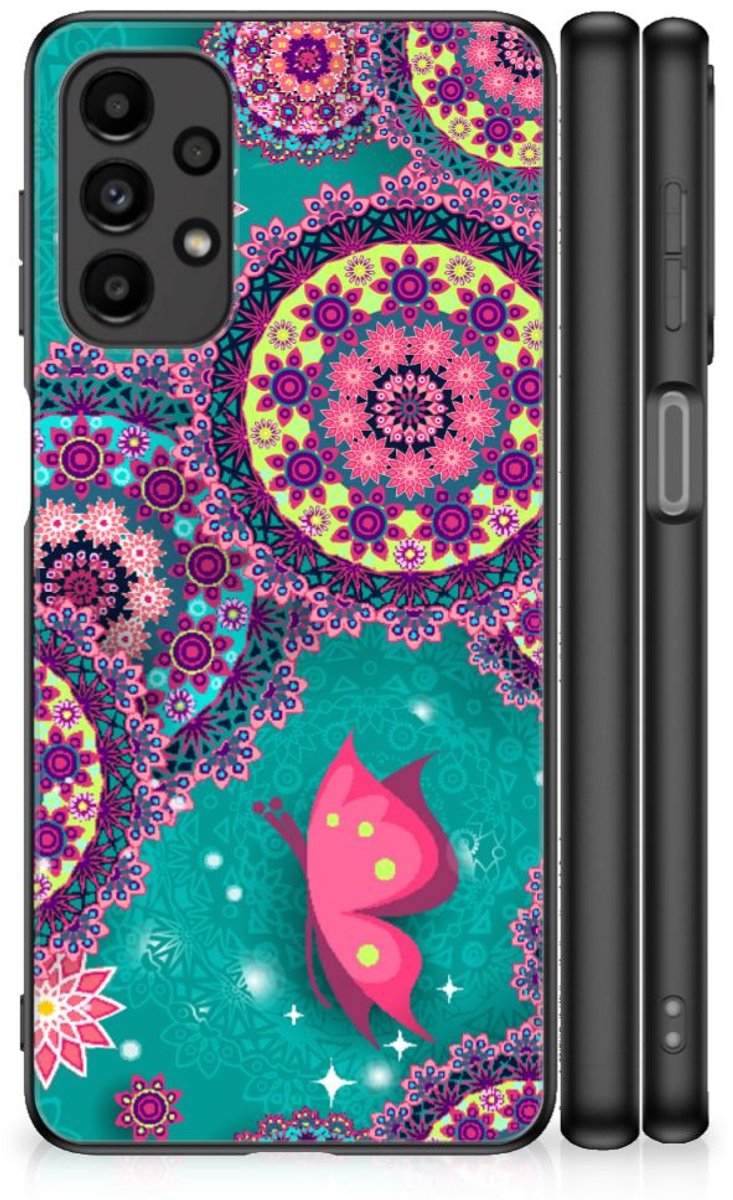 Samsung Galaxy A13 4G Leuk Telefoonhoesje Cirkels en Vlinders