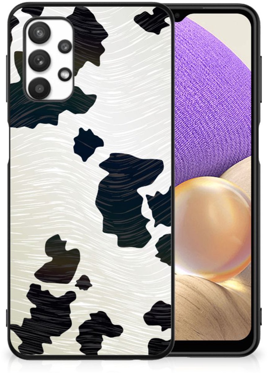 Samsung Galaxy A32 5G Dierenprint Telefoonhoesje Koeienvlekken