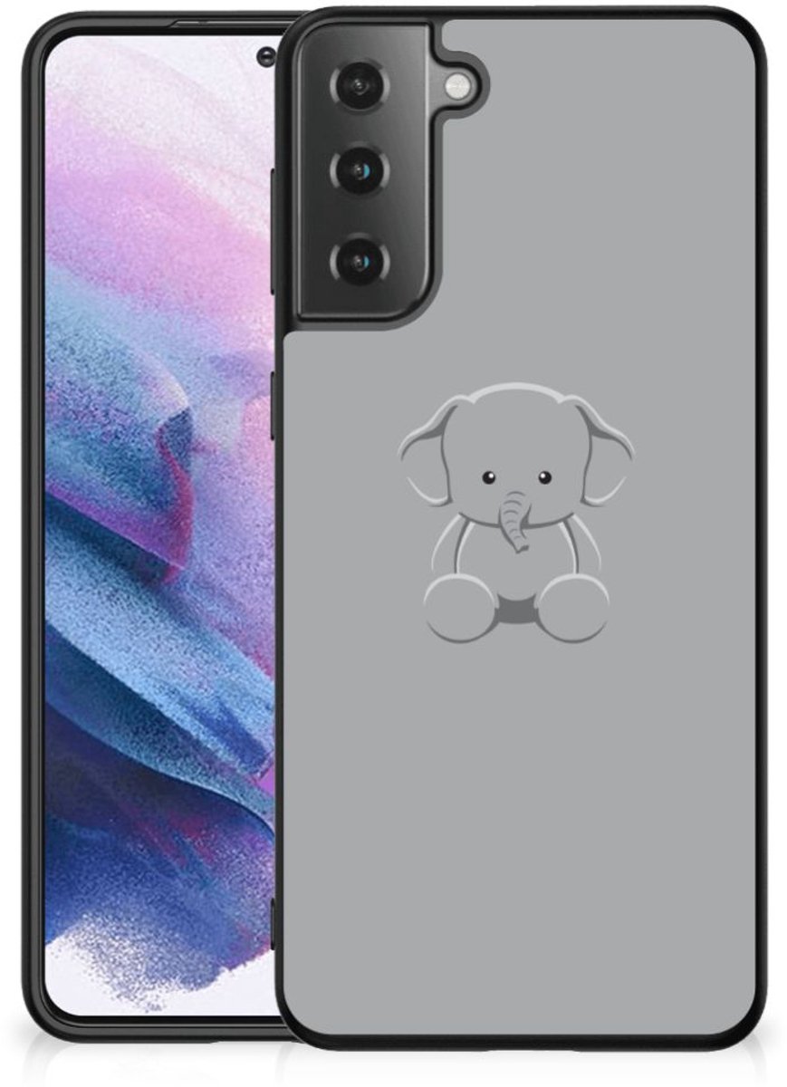 Samsung Galaxy S21 Plus Hoesje Grijs Baby Olifant