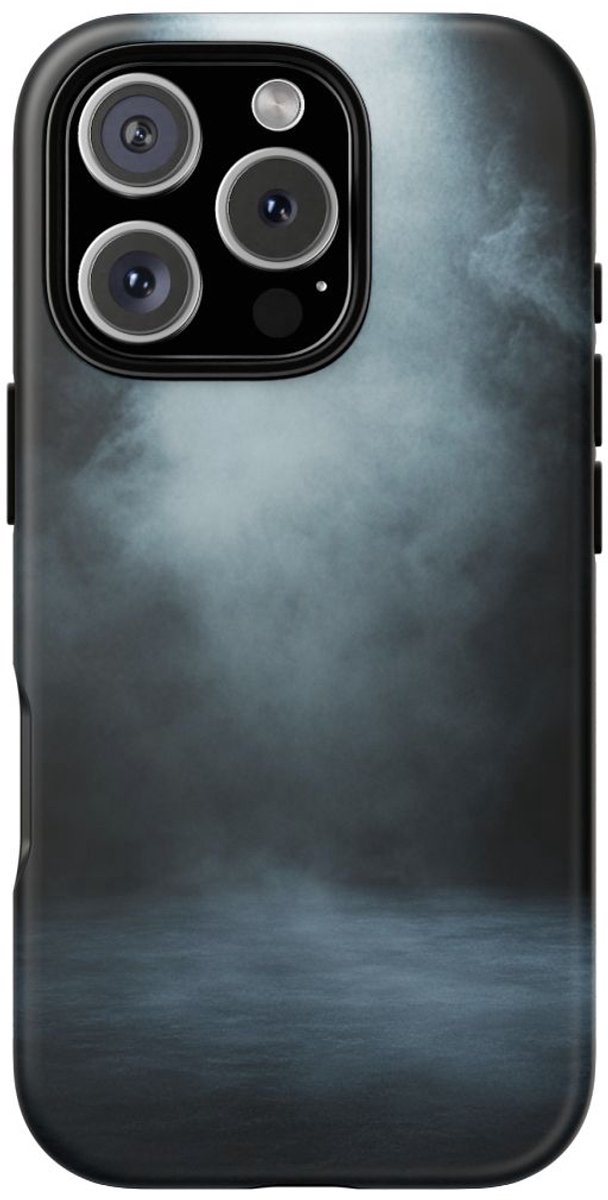 Mistig Licht op Donkere Vloer – Telefoonhoesje Geschikt voor iPhone 16 Pro