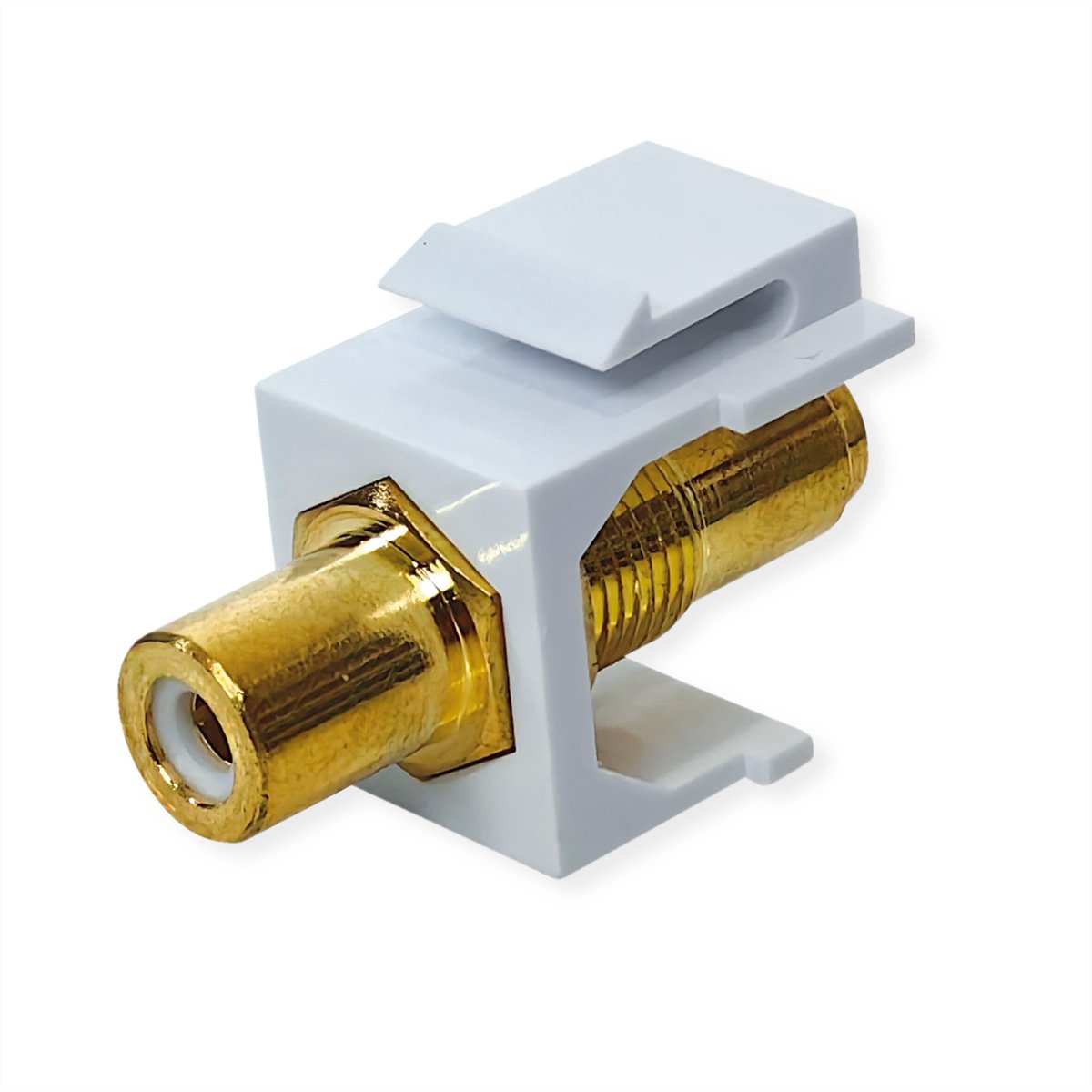 VALUE RCA keystone-koppeling, kunststof, wit