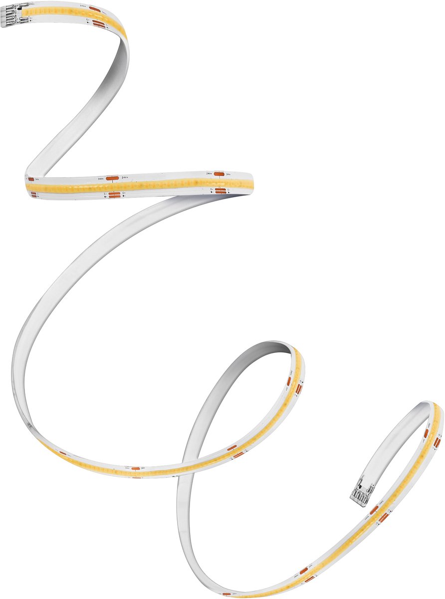 OSRAM FLEX COB 5M LED strip, geel, 22W, 1750lm, warmwit licht, COB-technologie, homogene lichtverdeling, lange levensduur, eenvoudig te installeren, voor binnen, IP20, 3000K