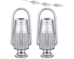 stuks waslijnkoordspanners van metaal, zware aluminium waslijnspanners voor katrollen en het bevestigen van kleding, huishoudelijke benodigdheden