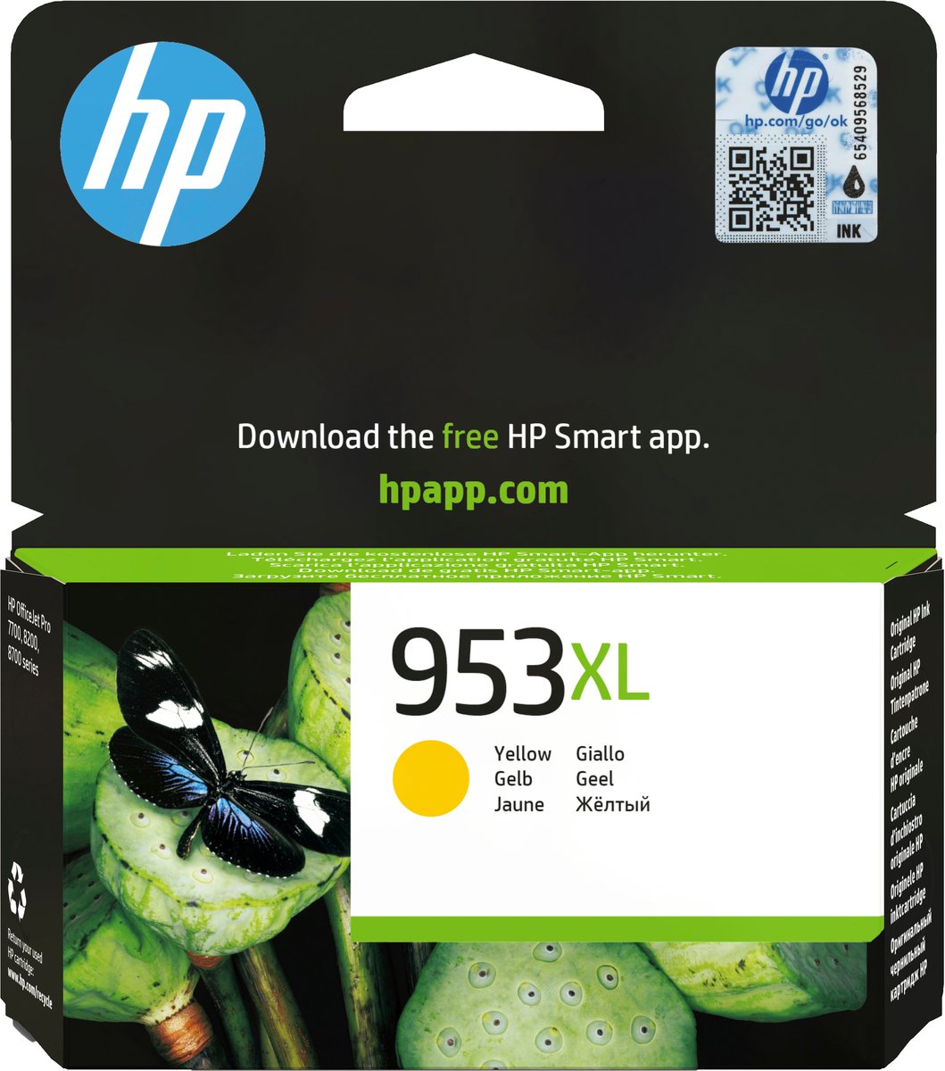 HP 953 XL - Inktcartridge / Geel / Hoge Capaciteit