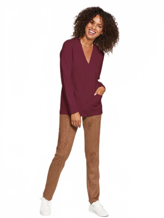 Cardigan en grosse maille avec boutons