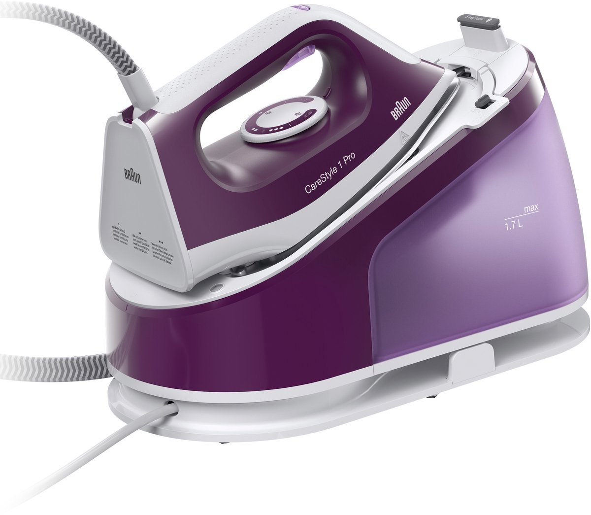 Braun CareStyle 1 Pro IS1514VI - Stoomgenerator - 2200 W - 1,7 L - Keramische zoolplaat - Paars — afbeelding 1