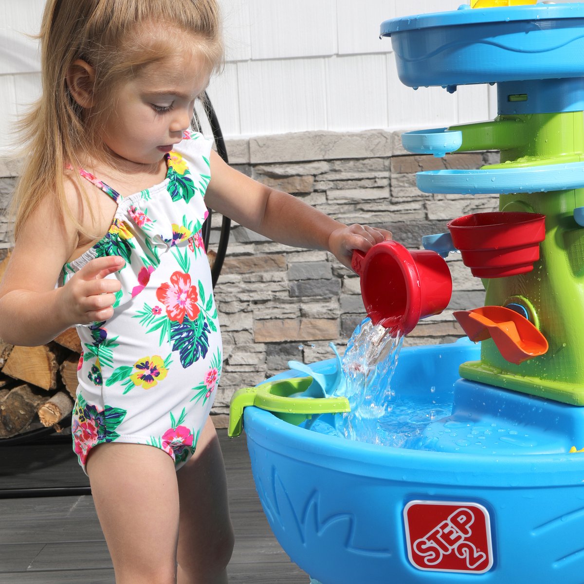 Step2 Double Showers Splash Watertafel - Incl. 11-delige accessoireset - - Waterspeelgoed voor kind - Activiteitentafel met water voor de tuin / buiten — afbeelding 14