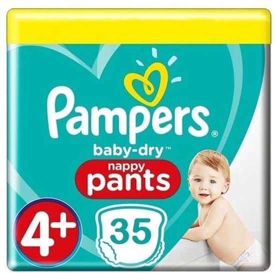 Pampers Bébé Dry Pants Taille 4+ - 35 Pantalons à couches