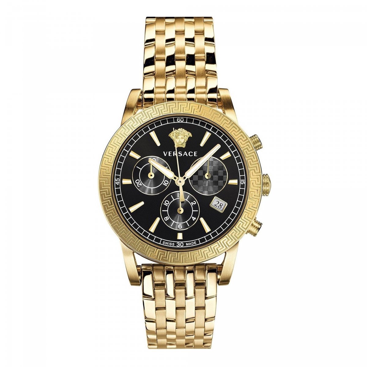 Versace VELT00419 horloge unisex - Roestvrij Staal - goud