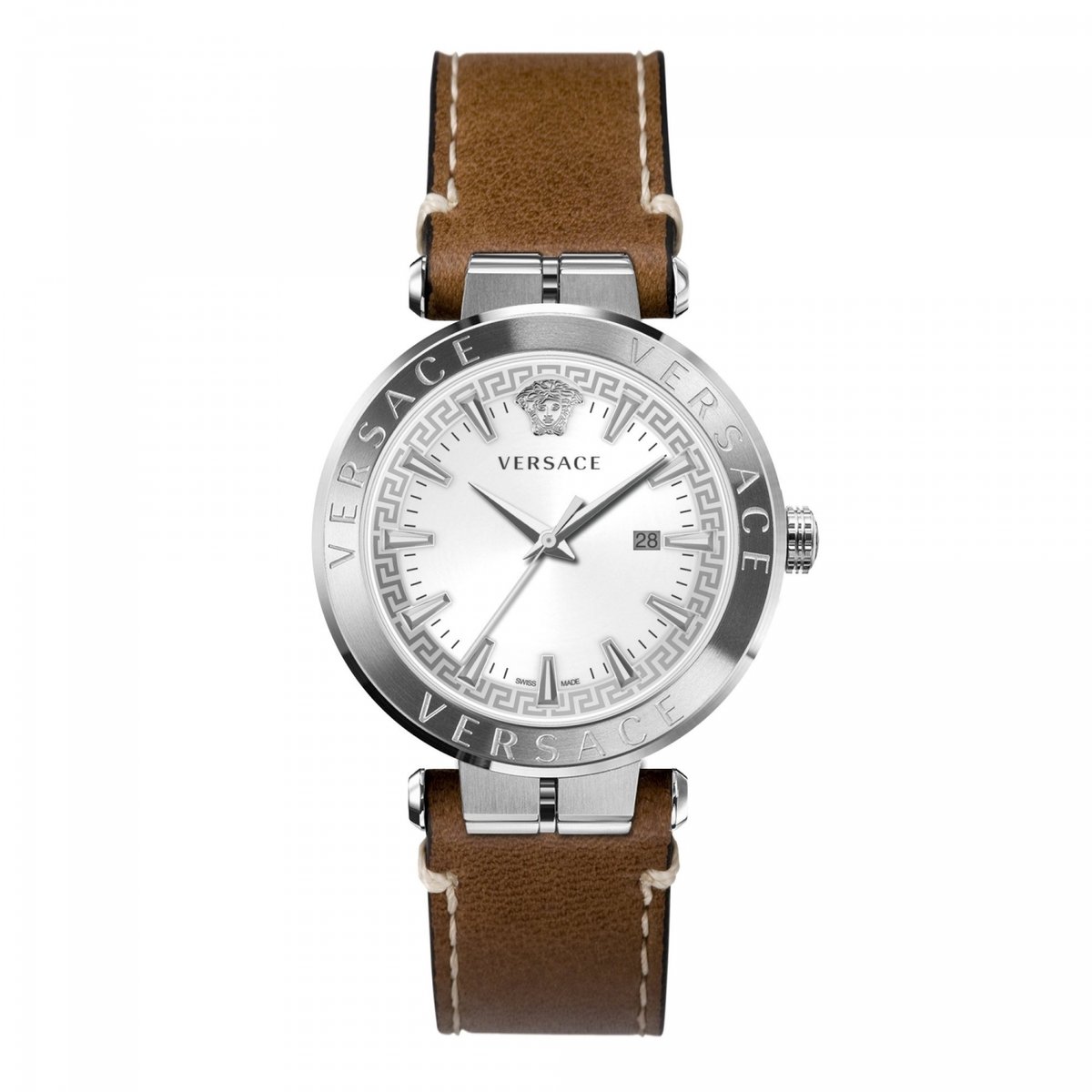 Versace VE2G00121 horloge mannen - Roestvrij Staal - zilver