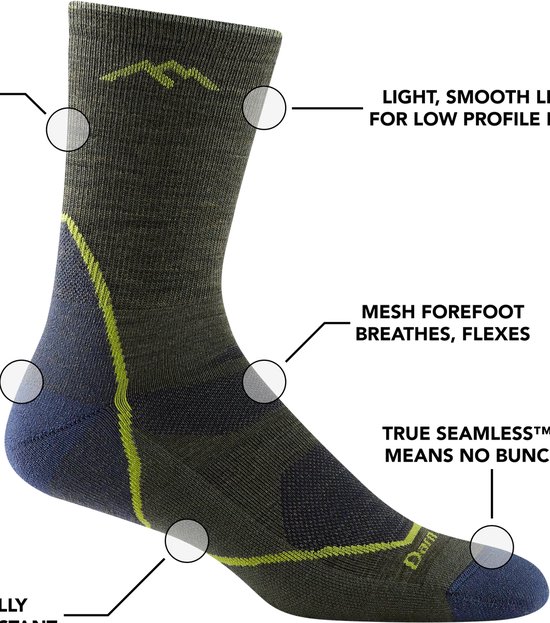 Light Hiker Micro Crew Lightweight with Cushion - Taupe - Hikingsokken en wandelsokken van merinowol