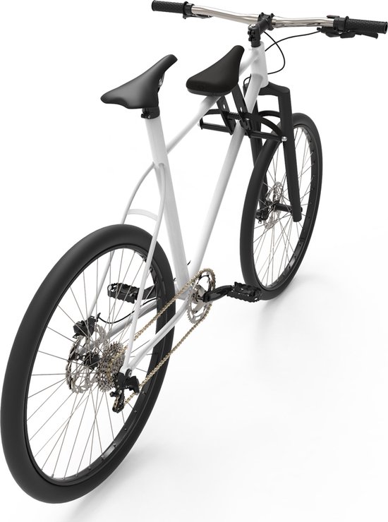 Fietsstoeltje - Fietszitje op de stang - Kleur Zwart - Zitje voor voorop de fiets - geen zwaar zitje op het stuur meer! van Qibbel — afbeelding 3