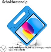 iMoshion Tablet Hoes Kinderen Geschikt voor iPad 10 (2022) 10.9 inch - iMoshion Kidsproof Backcover met handvat - Blauw