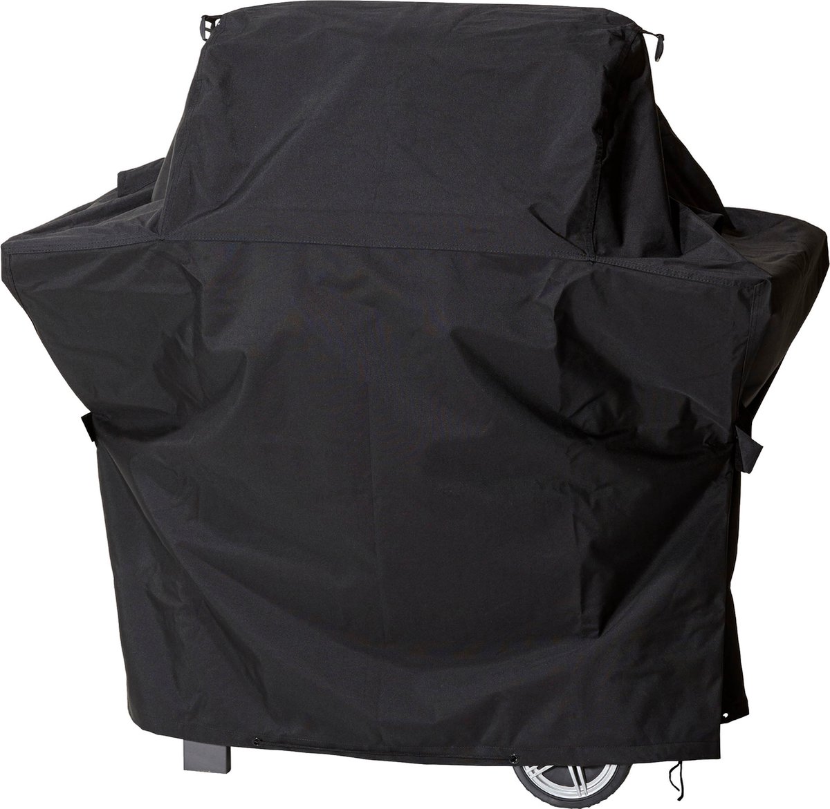 Beschermhoes voor gasbarbecue trapeziumvormig | 137 x 62 x 117 cm | polyesterweefsel van het type Oxford 600D, kleur: zwart.