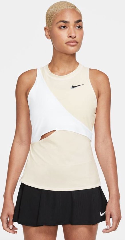 Nike Court Dri Fit Slam Mouwloos T-shirt Vrouwen Wit - Maat XS