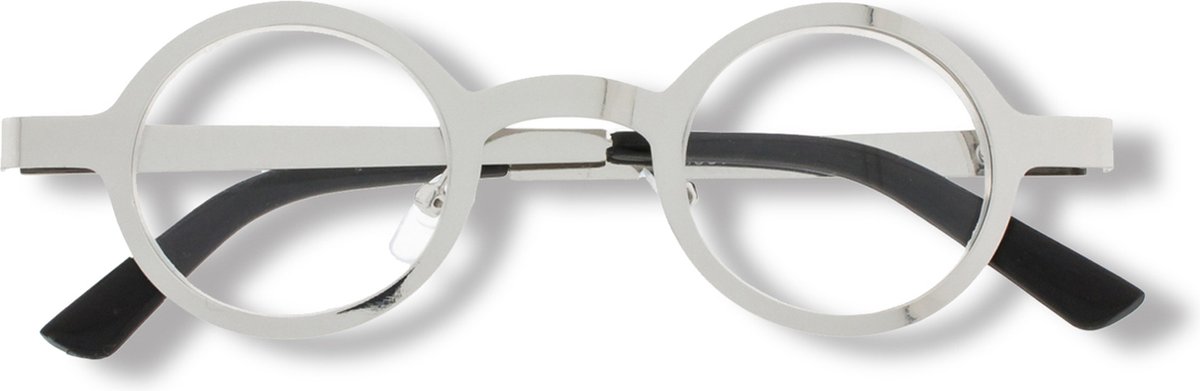 Noci Eyewear ICC338 The Doc Leesbril +3.00 - Zilverkleurig metaal