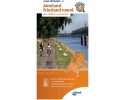 ANWB Fietskaart 2 - Fietskaart Ameland, Friesland noord 1:66.666