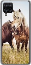 Coque Samsung Galaxy A12 - Paarden - Herbe - Printemps - Siliconen