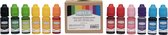BrandNewCake® Chocolade Kleurstof Gel Assortiment - Set van 12 x 11ml - Eetbare Voedingskleurstof - Kleurstof voor Chocolade en Bakken