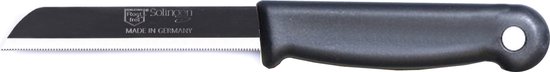Couteau Solingen - Couteau à tomates avec dentelé - Acier inoxydable - 18,5 cm avec "Couvre-lame" - Grijs - 10 pièces
