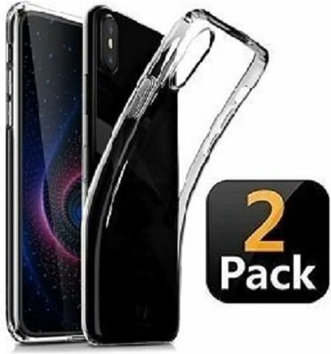 Huawei P20 Pro Hoesje TPU Siliconen Transparant 2x