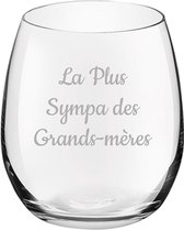 Drinkglas gegraveerd - 39cl - La Plus Sympa des Grands-mères