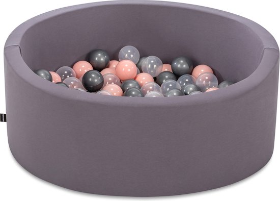 100 Balles De Piscine STOBAZA | 5,5cm Blanc Et Gris | Anti-Écrasement | Pour Enfants Jeux D'Intérieur/Extérieur