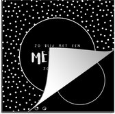 KitchenYeah® Inductie beschermer 78x78 cm - Spreuken - Quotes - Meester - Zo blij met een meester zoals jij! - Kookplaataccessoires - Afdekplaat voor kookplaat - Inductiebeschermer - Inductiemat - Inductieplaat mat