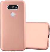 Cadorabo Hoesje geschikt voor LG G5 in METALLIC ROSE GOUD - Beschermhoes gemaakt van flexibel TPU silicone Case Cover