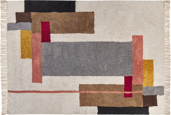 Vloerkleed NIKSAR Multicolor 140 x 200 cm Katoen