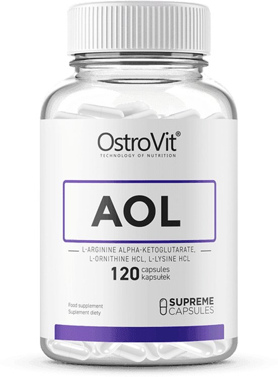 Aminozuren - 20 x AOL 1000mg L-arginine L-ornithine L-lysine - 120 Capsules  - OstroVit... | bol.com