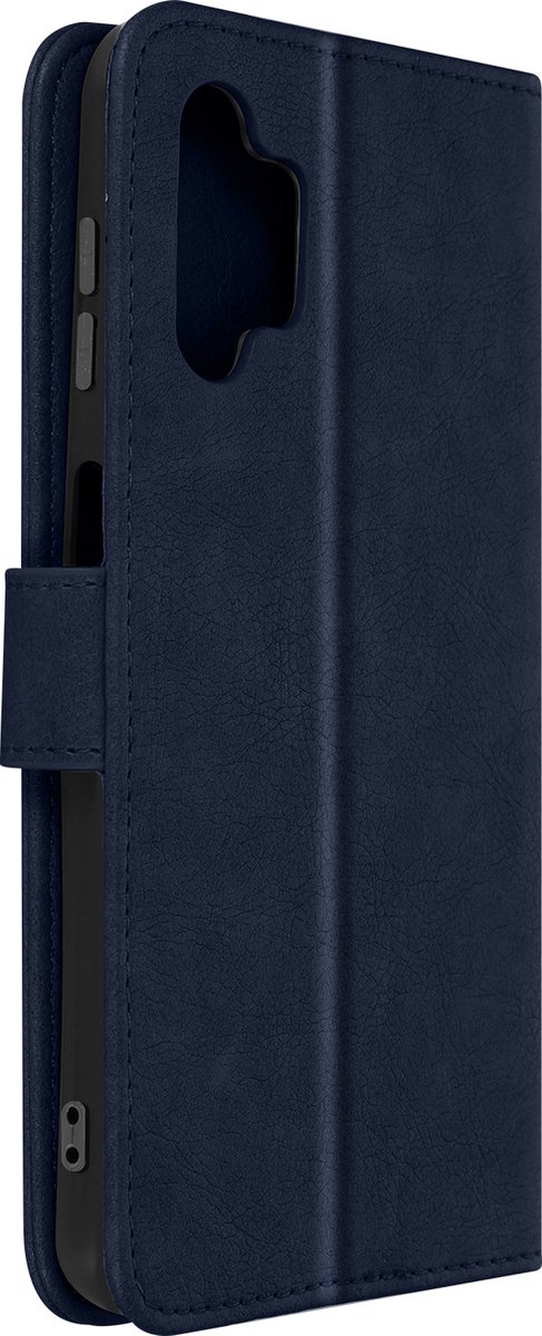 Geschikt voor Samsung Galaxy A13 Bookcover Video Support Functie Donker blauw