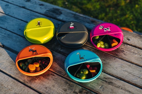 Carl Oscar SnackDISC, boîte à goûter ou à bonbons pour enfants avec compartiments rotatifs