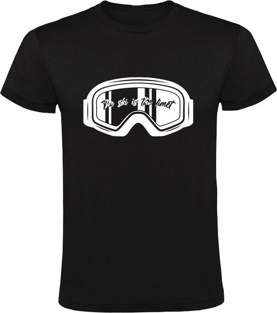 Le ski est le limet T-shirt homme | sports d'hiver | masque de ski | faire du ski | lunettes