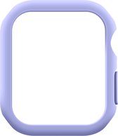 Geschikt voor Apple Watch Series 8/7, 45mm Volledige bescherming Gehard Glas – Paars