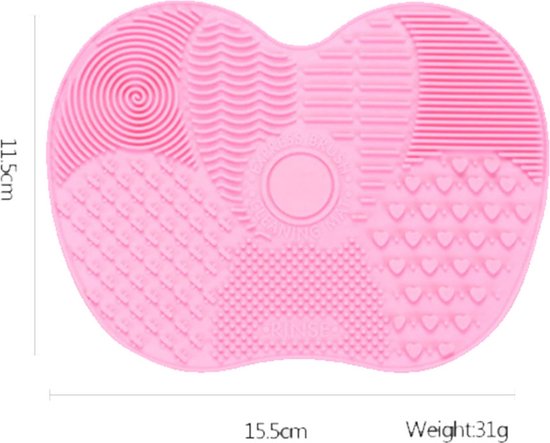DW4Trading Tapis de Nettoyage Pour Pinceaux de Maquillage - Violet