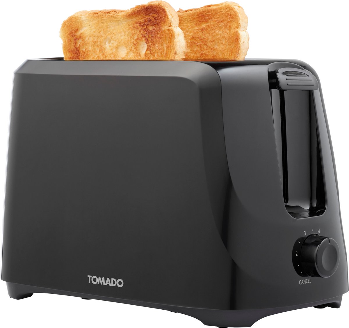 Tomado TBT2000B - Broodrooster – Toaster - 2 sleuven - 6 standen – Ontdooien - 700 watt - Zwart - Tomado