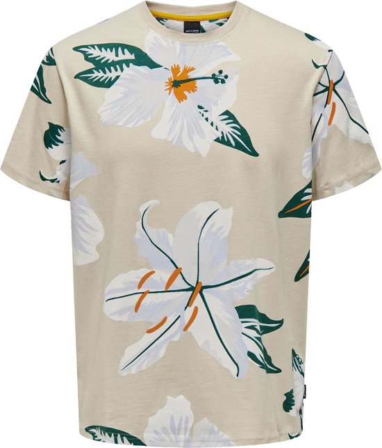 Klop Floral T-shirt Mannen - Maat S