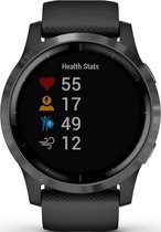 Garmin Vivoactive 4 Health Smartwatch - Sporthorloge met GPS Tracker - 8 dagen batterij - Zwart/Gunmetal