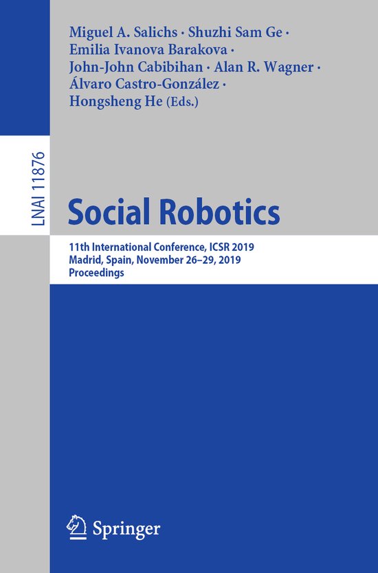 Lecture Notes in Computer Science11876- Social Robotics - cover