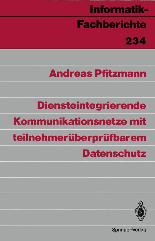 Diensteintegrierende Kommunikationsnetze Mit Teilnehmerüber ... - cover