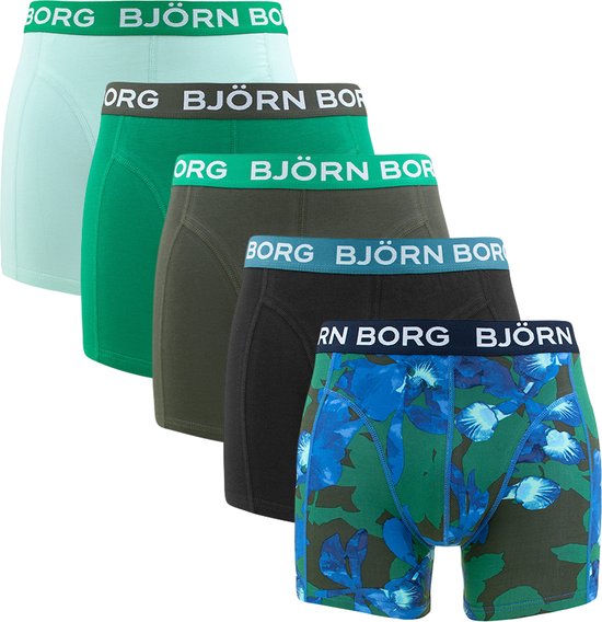 Björn Borg Cotton Stretch boxers - heren boxers normale lengte (5-pack) -  multicolor -... | bol.com