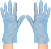 Wegwerp handschoenen - TPE handschoenen - Blauw - L - 200 stuks
