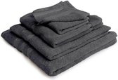 LINNICK Pure Handdoeken Set - 100% Katoen - Dark Grey - 4x Handdoek 60x110cm + 2x Badlaken 70x140cm + 4 Washandjes + 2 Gastendoekjes - Badgoedset