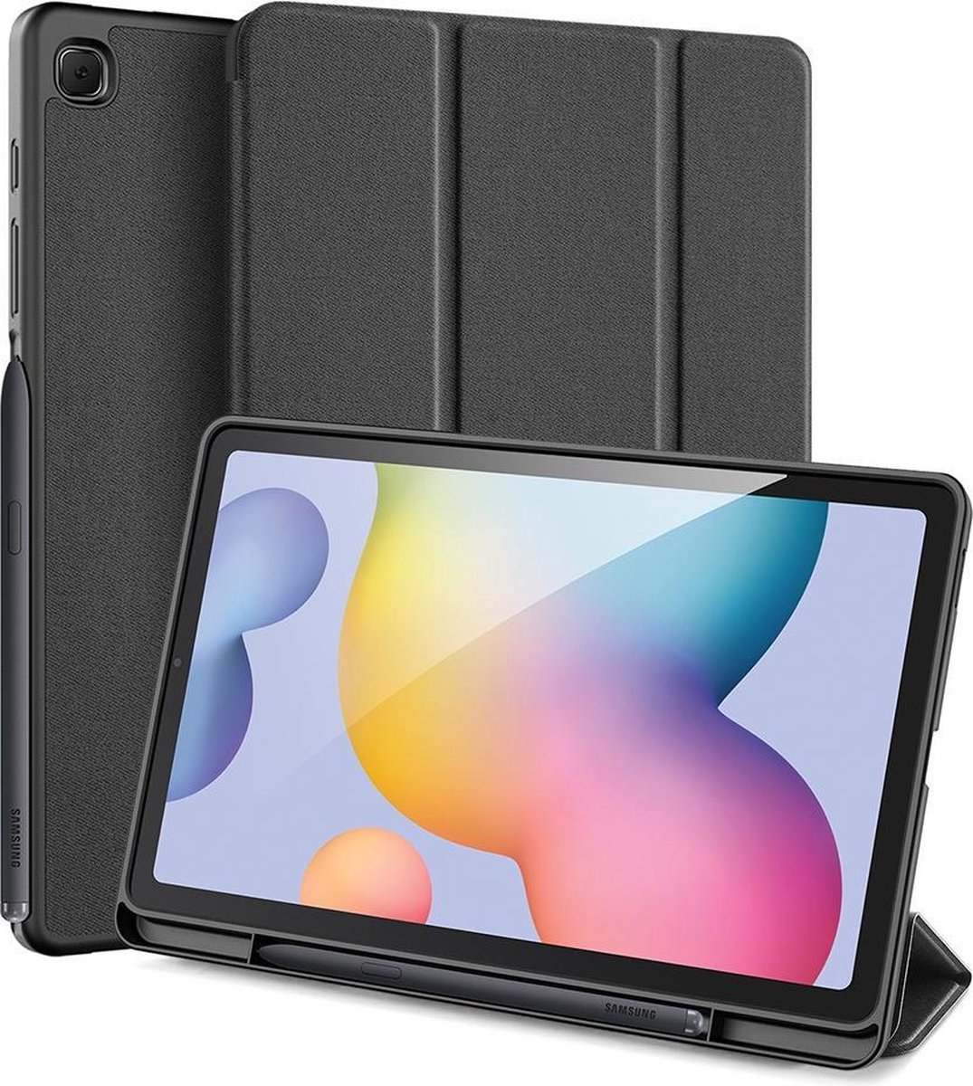 Samsung Galaxy Tab S6 Lite hoes Dux Ducis Domo Book Case met Stylus
