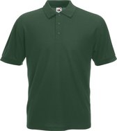 Fruit Of The Loom Heren 65/35 Pique Poloshirt Korte Mouwen (Bottle Groen)