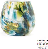 Design vaas Fiore - Fidrio COLORI - glas, mondgeblazen - diameter 15 cm
