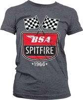 BSA Dames Tshirt -M- Spitfire 1966 Grijs