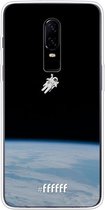 OnePlus 6 Hoesje Transparant TPU Case - Spacewalk #ffffff