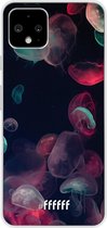 Google Pixel 4 Hoesje Transparant TPU Case - Jellyfish Bloom #ffffff